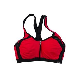 Victoria's Secret Zip Front Incredible Knockout Ultra Max Sports Bra Sz 34C Blue